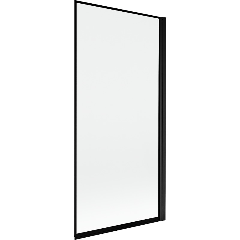 Mexen Mist paroi de douche 1-volet droit 90 x 150 cm, cadre noir, noir - 8A9-090-001-70-70-P