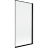 Mexen Mist paroi de douche 1-volet droit 90 x 150 cm, cadre noir, noir - 8A9-090-001-70-70-P