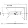 Mexen Toro receveur rectangulaire SMC 130 x 80 cm, blanc - 43108013