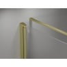 Mexen Mist-F cabine de douche pliante droite 90 x 110 cm, transparent, or brossé - 8A6T-090-110-55-00-P