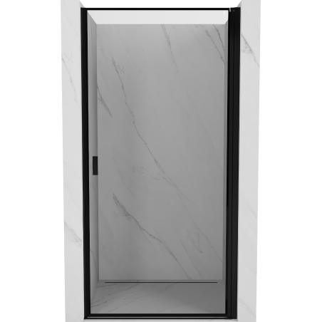 Mexen Mist-B porte de douche pivotante droite 70 cm, cadre noir, noir - 8A2-070-000-70-70-P