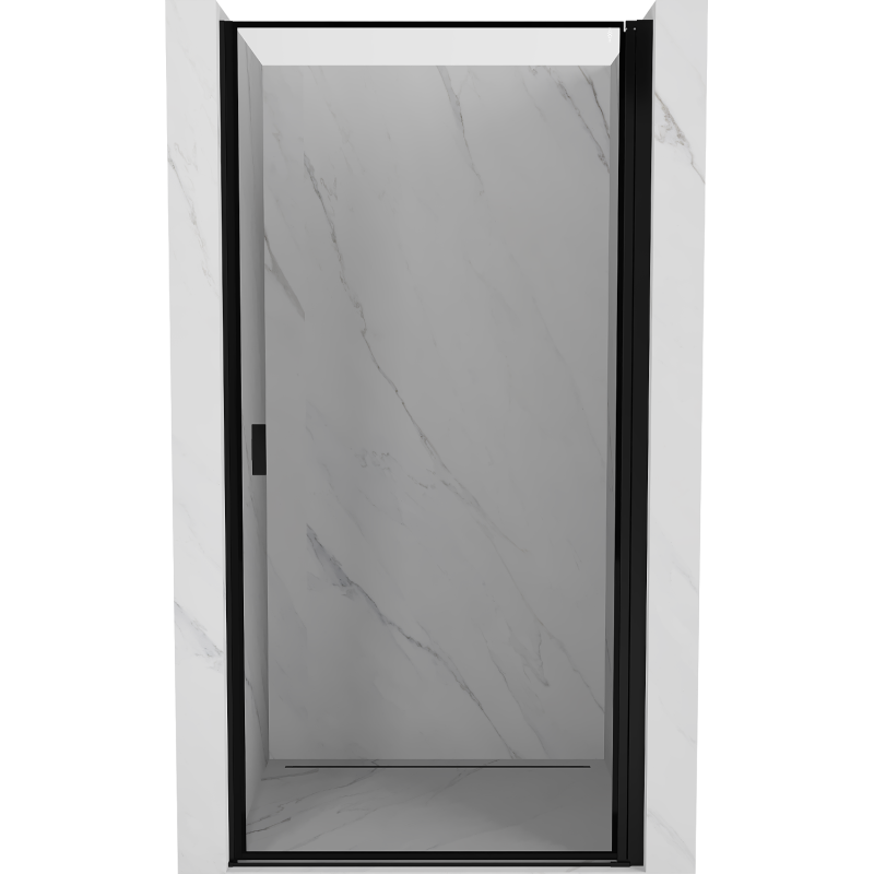 Mexen Mist-B porte de douche pivotante droite 90 cm, cadre noir, noir - 8A2-090-000-70-70-P