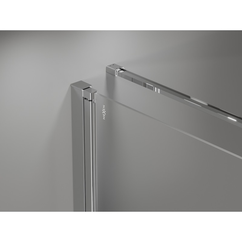 Mexen Mist-B cabine de douche battante 100 x 90 cm, transparent, chromé - 8A2T-100-090-01-00