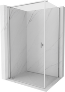 Cabine de douche pivotante Mexen Mist-B 80 x 100 cm, transparent, chrome - 8A2T-080-100-01-00