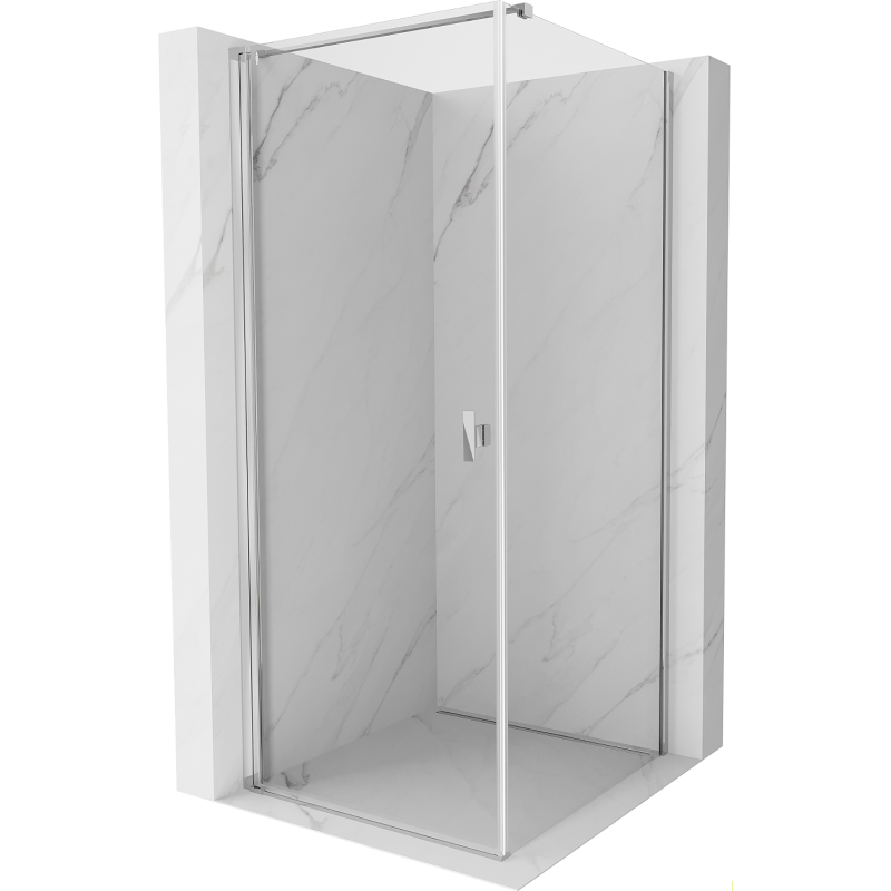 Mexen Mist-B cabine de douche pivotante 100 x 100 cm, transparent, chrome - 8A2T-100-100-01-00
