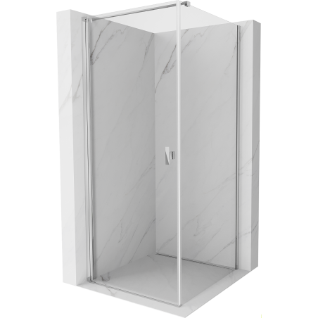 Mexen Mist-B cabine de douche pivotante 100 x 100 cm, transparent, chrome - 8A2T-100-100-01-00
