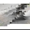 Mexen Oris baignoire autoportante murale rainurée 170 x 80 cm, blanche, trop-plein blanc - 52871708000-20