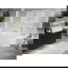 Mexen Oris baignoire autoportante murale rainurée 170 x 80 cm, blanche, trop-plein blanc - 52871708000-20