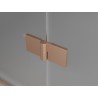Mexen Mist-F cabine de douche pliante droite 90 x 90 cm, transparent, cuivre brossé - 8A6T-090-090-65-00-P