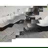 Mexen Oris baignoire autoportante murale rainurée 170 x 80 cm, blanc/noir, trop-plein blanc - 52871708075-20