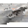 Mexen Oris baignoire autoportante contre le mur cannelée 170 x 80 cm, blanc/noir, trop-plein or rose - 52871708075-60
