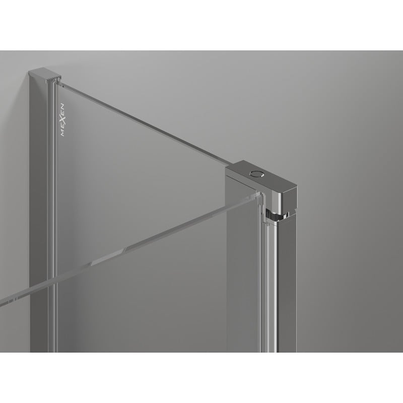 Mexen Mist cabine de douche pentagonale pivotante 90 x 90 cm, transparent, chrome - 8A8-090-090-01-00