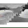Mexen Lira baignoire autoportante motif 170 x 80 cm, blanc/noir, trop-plein chromé - 52831708075-01
