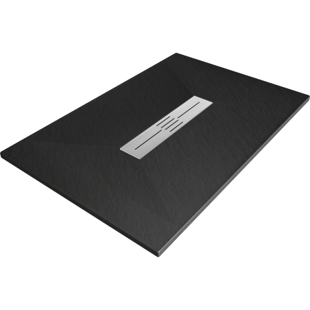 Mexen Toro receveur de douche rectangulaire SMC 100 x 70 cm, Noir - 43707010