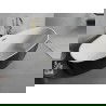 Mexen Lira baignoire autoportante motif 170 x 80 cm, blanc/noir, trop-plein doré - 52831708075-50