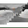 Mexen Lira baignoire autoportante motif 170 x 80 cm, blanc/noir, trop-plein or rose - 52831708075-60
