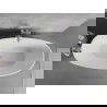Baignoire autoportante Mexen Lira modèle 170 x 80 cm, blanc/noir, trop-plein nickel brossé - 52831708075-97