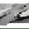 Baignoire autoportante Mexen Lira modèle 170 x 80 cm, blanc/noir, trop-plein nickel brossé - 52831708075-97