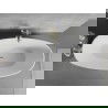 Mexen Lira baignoire autoportante motif 170 x 80 cm, blanc/noir, trop-plein doré - 52831708075-50