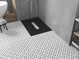 Mexen Toro receveur de douche rectangulaire SMC 140 x 70 cm, Noir - 43707014