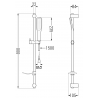 Mexen DF49 ensemble de douche coulissant, blanc - 785494582-25