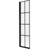 Mexen Mist paroi de baignoire 1-volet gauche 50 x 150 cm, grille noire, noir - 8A9-050-001-70-77-L