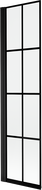 Mexen Mist paroi de baignoire 1-volet gauche 50 x 150 cm, grille noire, noir - 8A9-050-001-70-77-L