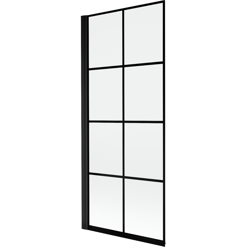 Mexen Mist paroi de douche 1 volet gauche 80 x 150 cm, grille noire, noir - 8A9-080-001-70-77-L