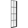 Paroi de douche pliante Mexen Mist 1-volet droite 50 x 150 cm, grille noire, noir - 8A9-050-001-70-77-P