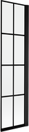 Mexen Mist paroi de douche 1 volet droit 50 x 150 cm, grille noire, noir - 8A9-050-001-70-77-P