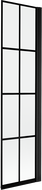 Paroi de douche pliante Mexen Mist 1-volet droite 50 x 150 cm, grille noire, noir - 8A9-050-001-70-77-P