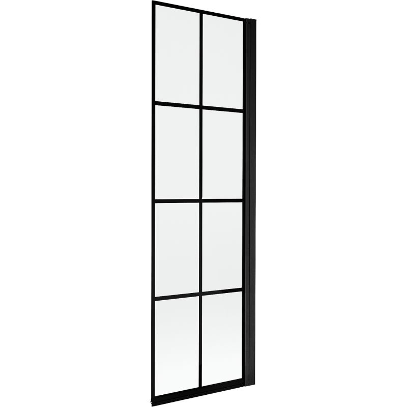 Mexen Mist paravent de douche 1 panneau droit 60 x 150 cm, grille noire, noir - 8A9-060-001-70-77-P