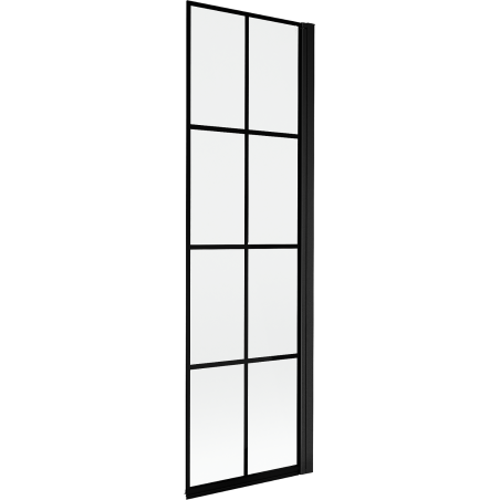 Mexen Mist paravent de douche 1 panneau droit 60 x 150 cm, grille noire, noir - 8A9-060-001-70-77-P