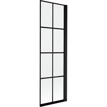 Mexen Mist paroi de douche 1 volet droit 60 x 150 cm, grille noire, noir - 8A9-060-001-70-77-P