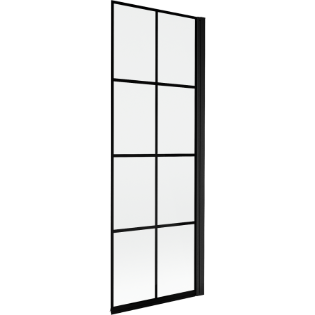 Mexen Mist paroi de douche 1-volet droit 70 x 150 cm, grille noire, noir - 8A9-070-001-70-77-P