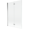Mexen Mist paroi de baignoire à 2 volets gauche 120 x 150 cm, transparent, chrome - 8A9-120-002-01-00-L
