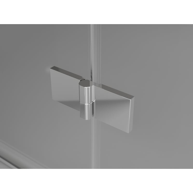 Mexen Mist pare-douche pliant à 2 volets gauche 130 x 150 cm, transparent, chromé - 8A9-130-002-01-00-L
