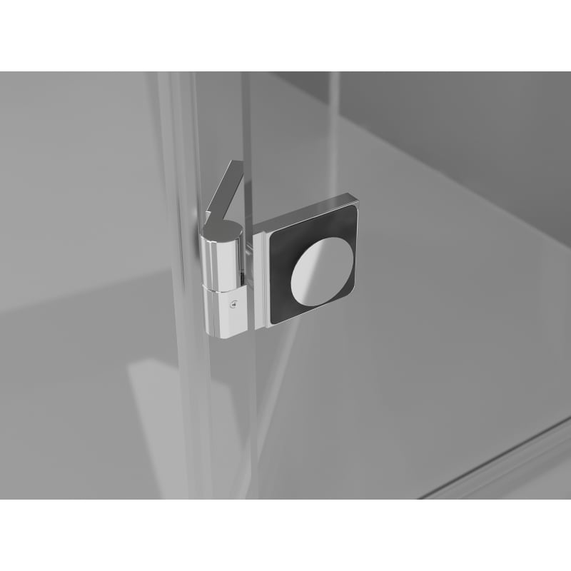 Mexen Mist pare-douche pliant à 2 volets gauche 130 x 150 cm, transparent, chromé - 8A9-130-002-01-00-L