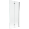 Mexen Mist paroi de douche à 2 vantaux droite 80 x 150 cm, transparent, chrome - 8A9-080-002-01-00-P