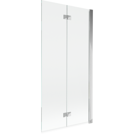 Pare-douche Mexen Mist à 2 volets droit 90 x 150 cm, transparent, chrom - 8A9-090-002-01-00-P