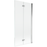Pare-douche Mexen Mist à 2 volets droit 90 x 150 cm, transparent, chrom - 8A9-090-002-01-00-P