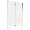 Mexen Mist pare-douche à 2 volets droit 120 x 150 cm, transparent, chromé - 8A9-120-002-01-00-P