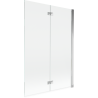 Paroi de douche Mexen Mist 2 volets droit 120 x 150 cm, transparent, chrome - 8A9-120-002-01-00-P