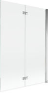 Paroi de douche Mexen Mist 2 volets droit 120 x 150 cm, transparent, chrome - 8A9-120-002-01-00-P