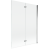 Mexen Mist paroi de douche 2 volets droite 130 x 150 cm, transparent, chrome - 8A9-130-002-01-00-P