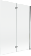 Mexen Mist paroi de douche 2 volets droite 130 x 150 cm, transparent, chrome - 8A9-130-002-01-00-P