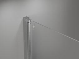 Paroi de douche Mexen Mist 2 volets droite 140 x 150 cm, transparent, chrome - 8A9-140-002-01-00-P