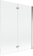 Paroi de douche Mexen Mist 2 volets droite 140 x 150 cm, transparent, chrome - 8A9-140-002-01-00-P