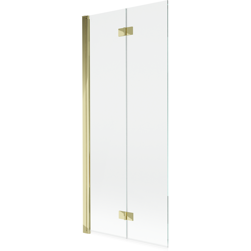 Mexen Mist paroi de douche 2 volets gauche 80 x 150 cm, transparent, doré - 8A9-080-002-50-00-L
