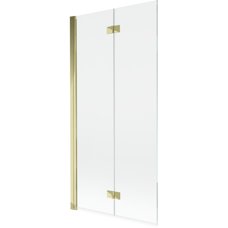 Mexen Mist paroi de douche 2 volets gauche 90 x 150 cm, transparent, doré - 8A9-090-002-50-00-L